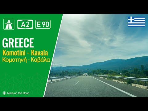 Driving in Greece: A2 E90 from Komotini to Kavala