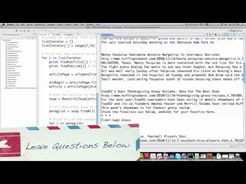 Learn Python 2 7 Tutorial Pt 14 - Mind Luster
