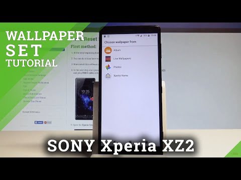 How to Set Wallpaper in SONY Xperia XZ2 - Change Wallpaper |HardReset.Info