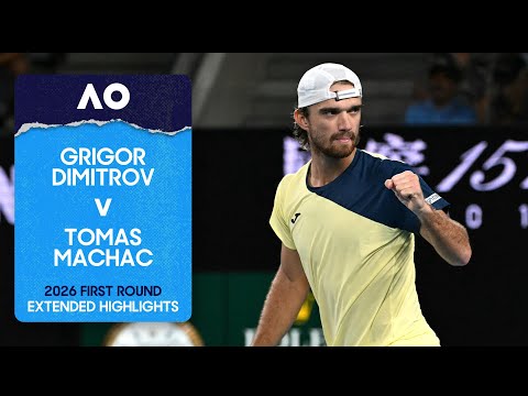 Grigor Dimitrov v Tomas Machac Extended Highlights | Australian Open 2026 First Round