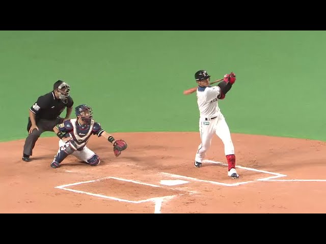 【6回裏】ファイターズ・陽 センターへはじき返して 今季6試合目の猛打賞!! 2016/6/2 F-S