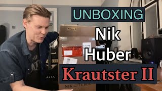 Video thumbnail for Unboxing Nik Huber Krautster II guitar by Marko Karhu