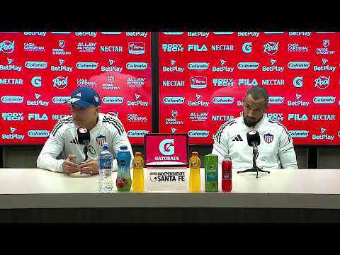 Rueda de prensa de Junior tras su partido con Santa Fe