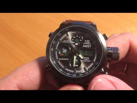 Как настроить будильник на часах AMST