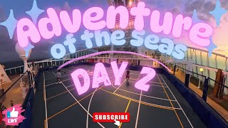 Adventure of the Seas Day 2: Exploring the Ship, Food, Fun & Sports!