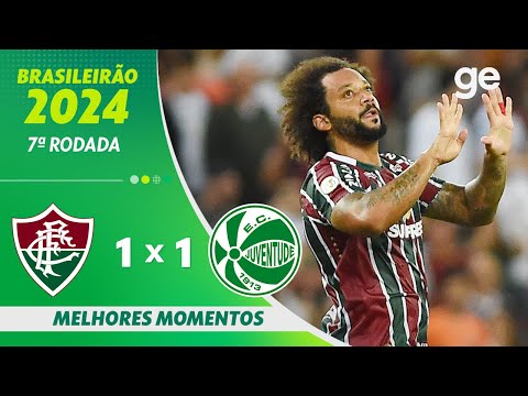 Gols e lances de Fluminense x Juventude-RS