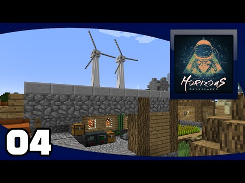 FTB Horizons Daybreaker - Ep. 4: Wind Turbines & Ore Processing | FTB Horizons Daybreaker Let's Play
