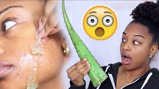 I USED FRESH ALOE VERA ON MY SKIN FOR 5 DAYS AND THIS HAPPENED!