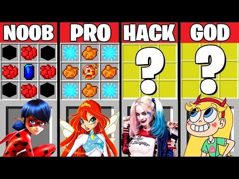 Minecraft Battle: GIRL SUPERHERO CRAFTING CHALLENGE ~ NOOB vs PRO vs HACKER vs GOD – Animation