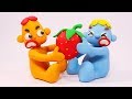 Oba And Trup Eating Strawberry Funny Stop Motion Cartoon