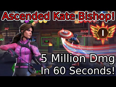 Rank 5 Ascended Kate Bishop Gameplay! & Max Boosted Damage Output! | Marvel Contest Of Champions