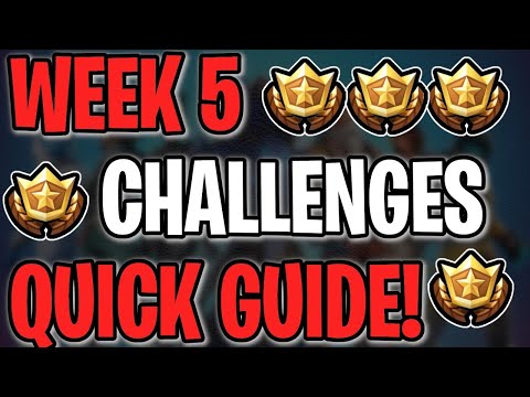 Fortnite Season 7 Week 5 CHALLENGES QUICK GUIDE! - All Challenges (Dance Locations, Rock Man, etc..)