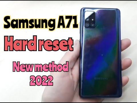 Samsung Galaxy A71 Hard Reset Android 11 / 2021