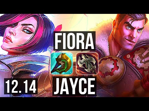 FIORA vs JAYCE (TOP) | 76% winrate, 8 solo kills, Legendary | KR Grandmaster | 12.14