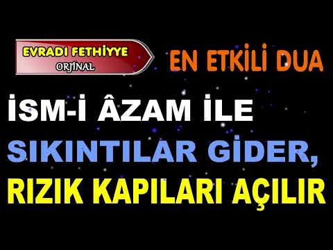 HER DİLEĞİN KABUL OLUNUR. KİMSE SANA KÖTÜLÜK YAPAMAZ.