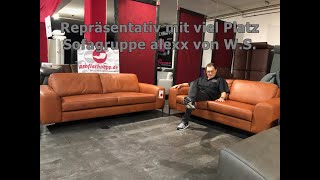 W.SCHILLIG  22850 alexx  Sofagruppe N80 + N70  Leder Longlife Z69 50 cognac  by profischnapp.de