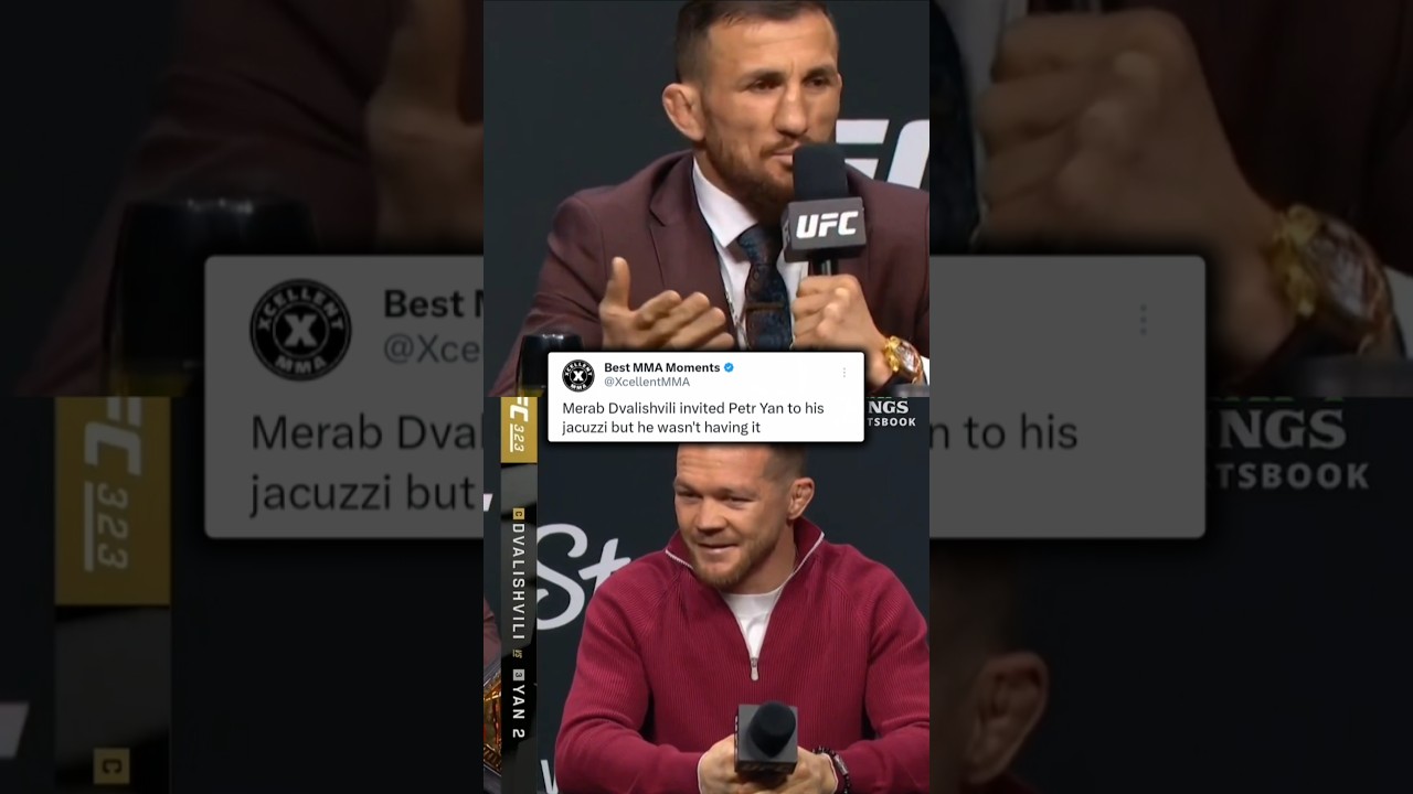 Merab Dvalishvili invites Petr Yan to his jacuzzi