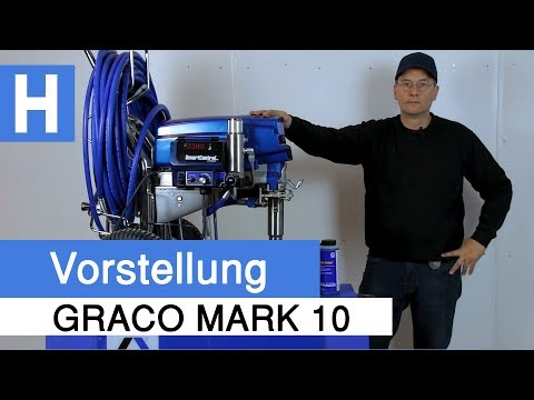 Graco Mark 10 Pro Contractor mit Smart Control  - leistungsstarkes Airless Spritzgerät (2018)