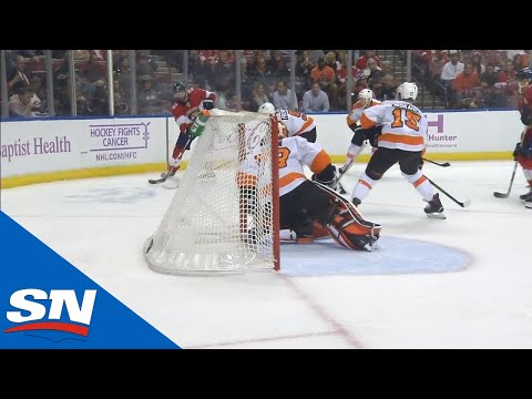 Brett Connolly Scores From Behind Goal Line By Banking It Off Carter Harts’ Mask