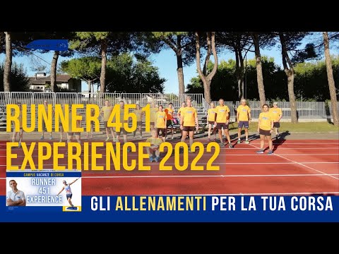 RUNNER 451 EXPERIENCE 2022 CAMPUS E VACANZE DI CORSA 2022
