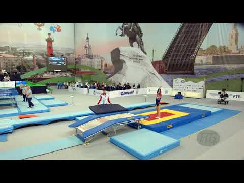 BONARTSEVA Aleksandra (RUS) - 2018 Trampoline Worlds, St. Petersburg (RUS) - Qualif Double Mini R2