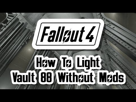 How To Light Up Vault 88 Without Mods | Lighting Up the Atrium to Vault 88 | Vault 88 Lighting Guide