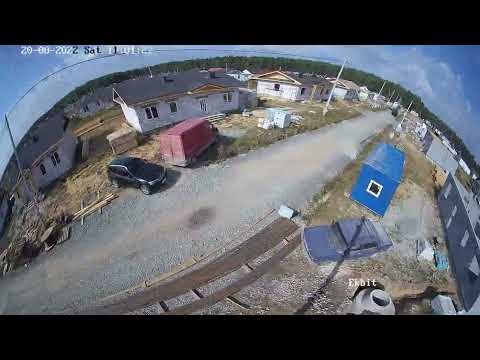 Timelapse: construction of 12 houses in 1 minutes