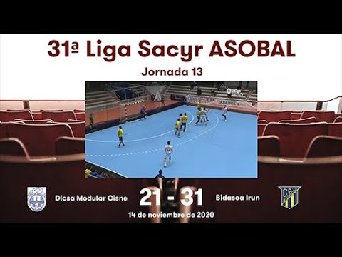 31ª Liga Sacyr ASOBAL J13: Dicsa Modular Cisne - Bidasoa Irun 21-31