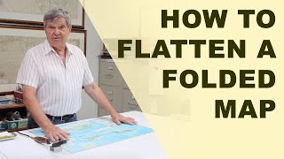 How to Flatten a Folded Map so You Can Frame It