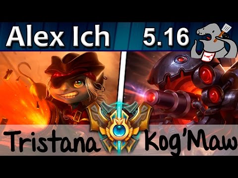 Alex Ich - Tristana/Alistar vs Kog'Maw/Thresh - ADC - Challenger S5 | 288