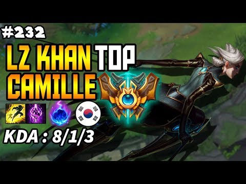 LZ Khan Camille vs Jayce TOP - Korea Challenger Season 8