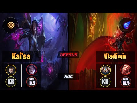 Lava KAI'SA (ADC) [Press the Attack] VS VLADIMIR - Challenger KR Patch 10.5
