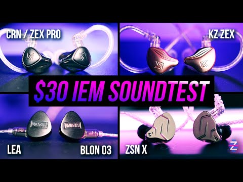 Tripowin Lea Soundtest vs KZ CRN, Blon 03, ZEX, ZSN Pro X - $30 BATTLE!