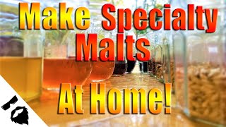 How to Malt Barley & Toast 5 Specialty Malts! Brown Malt, Munich, Caramel, Crystal, Chocolate Malt!