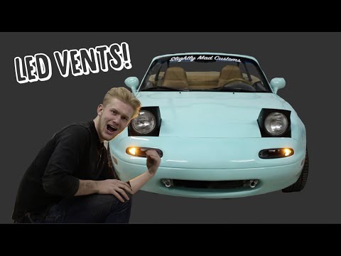 MIATA LED TURN SIGNAL INTAKE VENTS!!