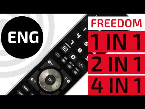 How to setup the universal remote control Superior Freedom 1 in 1, 2 in 1,  4 in 1
