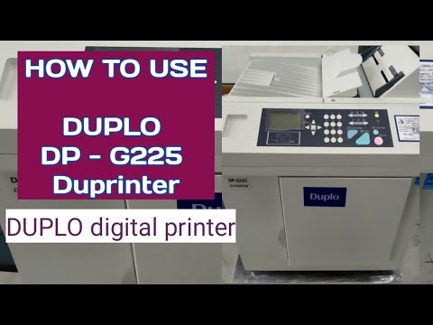 Duplo DP-G225 Digital Duplicator,Supported Paper Size A4