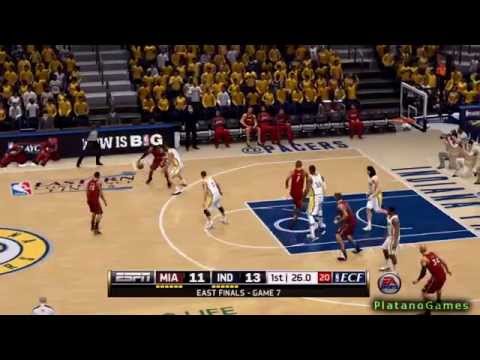 NBA Playoffs - Miami Heat vs Indiana Pacers - 1st Qrt - East Finals - NBA Live 14 - HD