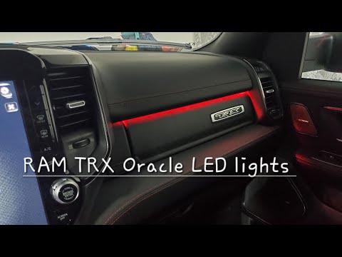 RAM TRX Oracle LED install for dash lights