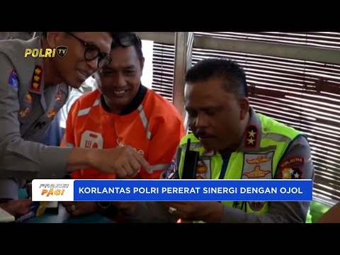 KAKORLANTAS POLRI MENYAPA KOMUNITAS OJOL KAMTIBMAS POLDA KALIMANTAN TIMUR
