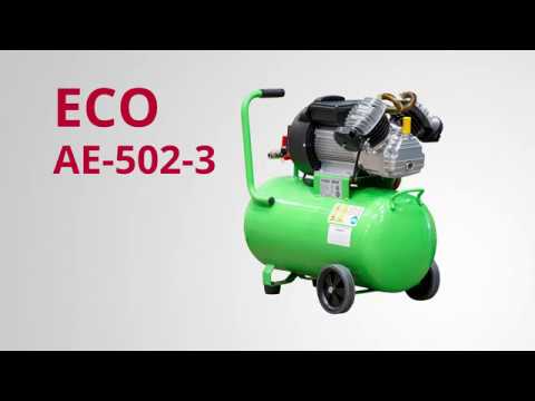 фото компрессор eco ae-502-3 коаксиальный, ресив. 50 л, 440 л/мин, 8 атм, коаксиальный масляный воздушный 0