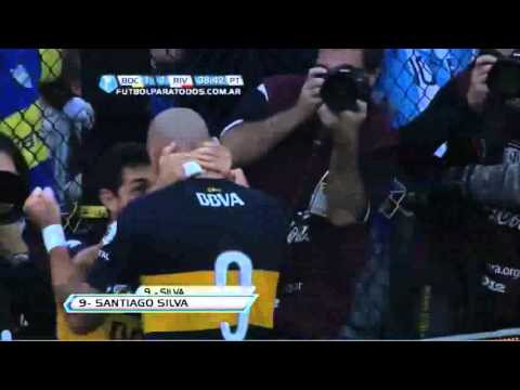 Gol de Silva Boca 1   River 1 Fecha 12 Torneo Final 2013  - Golesya.com