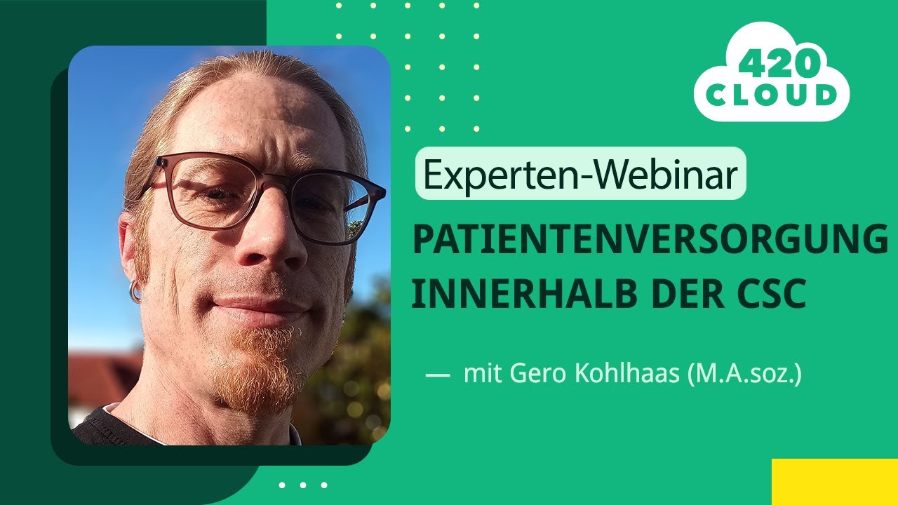 Patientenversorgung innerhalb der Cannabis-Social-Clubs – mit Gero Kohlhaas (M.A.soz.)
