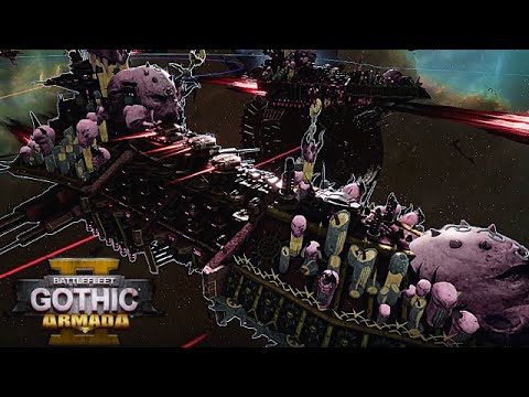 Skalgrim Mod 2021 | Emperor's Children vs Aeldari! - Warhammer 40K: Battlefleet Gothic: Armada 2