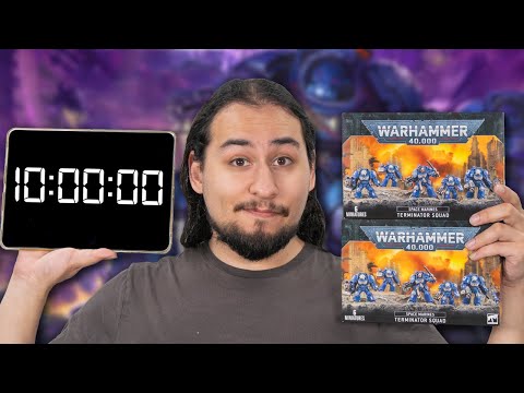 Can I PAINT 10 Terminators in 10 Hours? | Black Templar