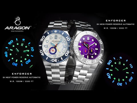 Часы ARAGON Enforcer NE57 Power Reserve Lim. Ed. 50 mm. 1000 MT. - фото 1 - id-p2764569436