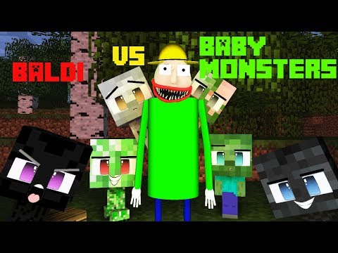Monster School : BALDI'S BASICS FIELD TRIP CHALLENGE - BABY MONSTERS