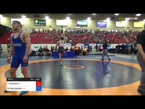 2018 Marine Corps US Open/Senior Men's Freestyle 92 Rnd Of 16 - Tanner Orndorff (UVU) Vs. Mark Pen