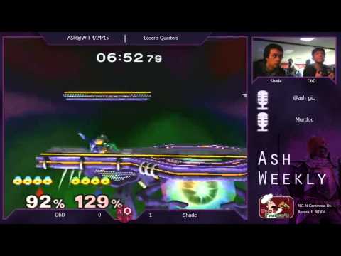 Melee Loser's Quarters ASH@WIT 4/24/15 - DBD (Sheik) vs Shade (Sheik)