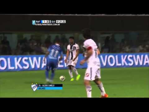 Gol de Canelo. Rafaela 1 - Quilmes 3. Fecha 23. Primera División 2015. FPT.